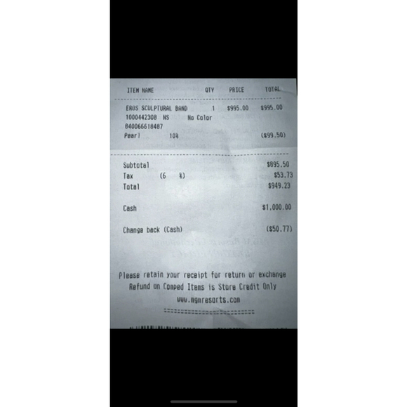 Judith Ripka Silver Ring Size 7 - Picture 4 of 5